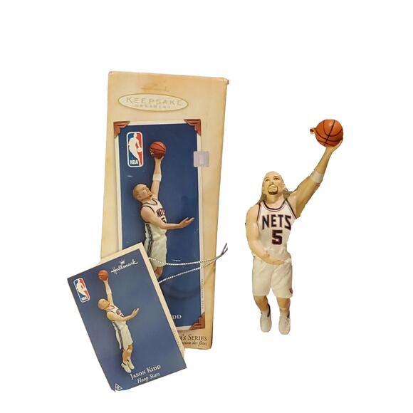 2004 Hallmark Cards Jason Kidd Jersey Nets NBA Basketball Christmas Ornament - Picture 2 of 8
